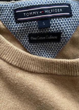 Брендовий светр,джемпер з котону та кашеміру tommy hilfiger3 фото