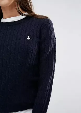 Светр вовняний джемпер пуловер jack wills tinsbury merino wool реглан кофта свитер шерстяной4 фото