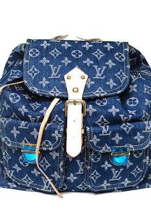 Джинсовый рюкзак louis vuitton