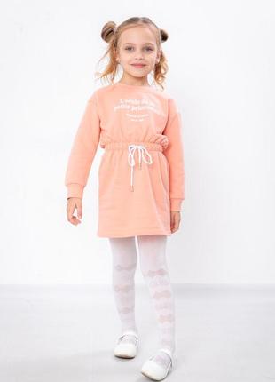 Детское теплое платье с начесом, утепленное платье на байке4 фото