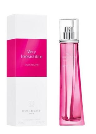 Оригинальный givenchy very irresistible eau de toilette 75 ml (живанки вери иррезистибл) туалетная вода