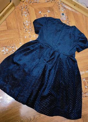 Mayoral синя блискуча велюрова сукня для принцеси2 фото