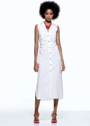 Zara сукня-сорочка з вирізом xs