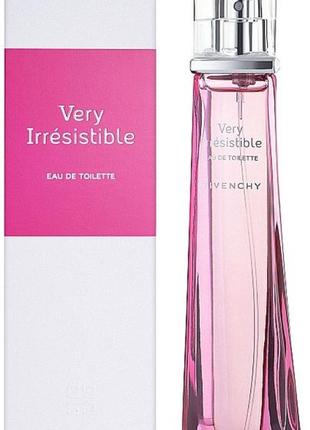 Оригинальный givenchy very irresistible eau de toilette 50 ml туалетная вода1 фото