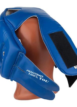 Боксерский шлем тренировочный powerplay 3084 синий xl6 фото