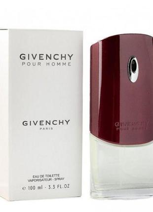 Оригинальный givenchy pour homme 100 ml tester (живаньше пурпур хом) туалетная вода