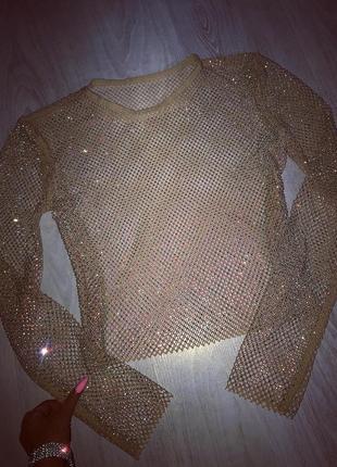 Роскошные топы камни стразы сетки разноцветные