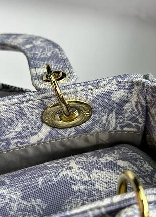 Сумка chr****d*** medium lady d-lite bag lilac premium 6