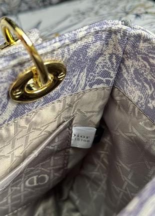 Сумка chr****d*** medium lady d-lite bag lilac premium 7