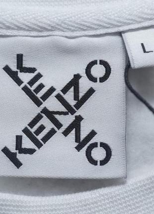 Світшот kenzo білого кольору5 фото