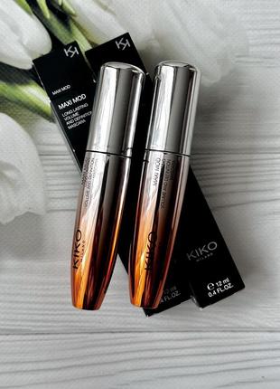 Черная неводостойкая тушь miko milano new maxi mod mascara!1 фото