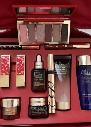 Мега великий крутий набор estée lauder новорічний різдвяний набор estee lauder blockbuster christmas