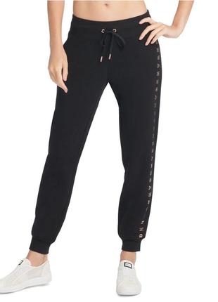 Оригинальные спортивные штаны джоггеры dkny womens metallic logo joggers2 фото