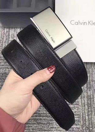 Набір calvin klein чорний з 2 ременями на подарунок чоловікові брату