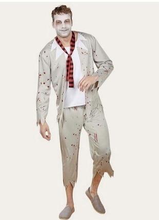 Чоловічий карнавальний костюм зомбі l/xl