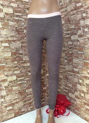 Лосини дитячі р.22 134-140см 9-10років полушерстяні легінці теплі гамаші