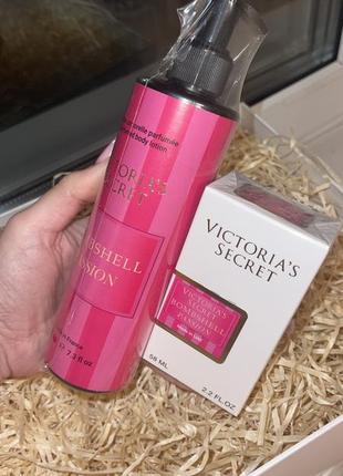 Парфумований набір passion victoria's secret парфуми+лосьон2 фото