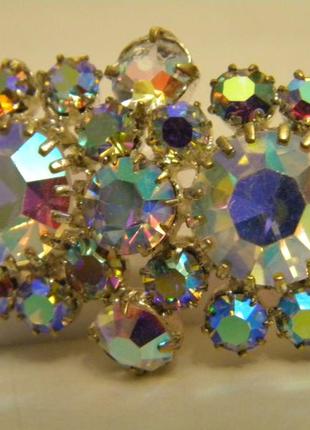 Брошь aurora borealis аврора бореалис яблонекс чехословакия №1735