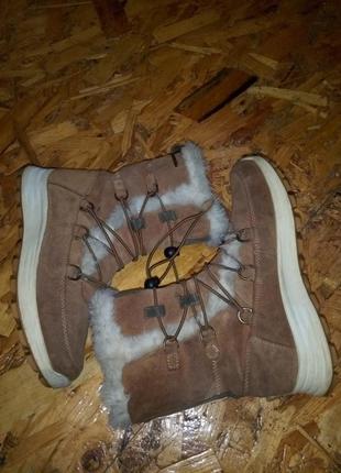 Зимние кожаные замшевые не промокаемые на мембраме ботинки ботинки in2 arctic waterproof2 фото