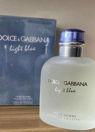 Dolce gabbana light blue pour homme туалетная вода 125 ml дольче габбана лайт блю пурпур гом мужественный парфюмерия1 фото