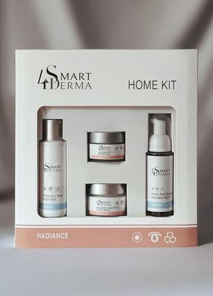 Подарочный набор для ежедневного ухода за кожей «сияющий взгляд» smart4derma radiance home kit3 фото