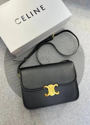 Кожаная сумка celine classique triomphe