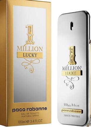Lux чоловіча парфумована вода paco rabanne 1 million lucky (пако раббан ван мільйон лакі) 100 мл
