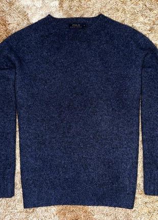 Свитер шерстяной polo ralph lauren made in scotland шерсть/кашемир, оригинал