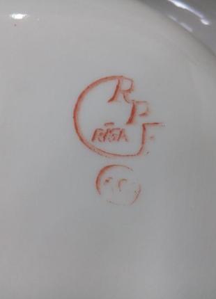 1960-е! 🌹винтаж роза шкатулка ваза ссср советская фарфор деколь рижский...