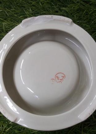 1960-е! 🌹винтаж роза шкатулка ваза ссср советская фарфор деколь рижский...