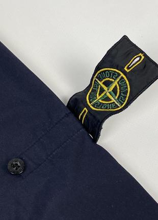 Куртка stone island raso gommato jackets 2004 темно синяя размер xl4 фото