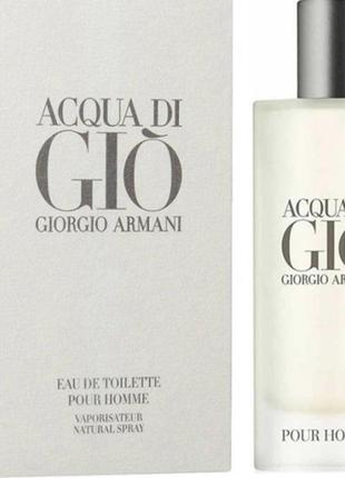 Оригинальный giorgio armani acqua di gio pour homme 15 ml (джорджио армани аква ди 320 ) туалетная вода1 фото