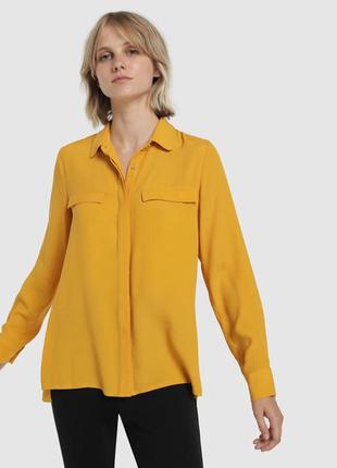 Горчичная блузка,рубашка горчичного цвета,желтая блуза,оранжевая рубашка