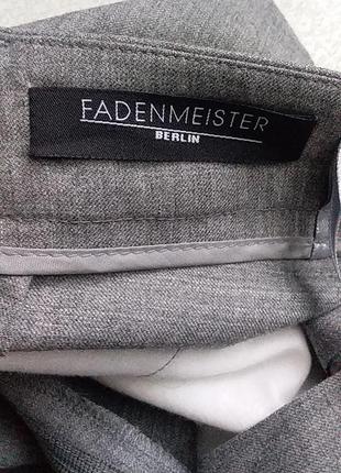 Fadenmeister berlin штани штани шерсть люкс класика звужені стрілки офіс кежуал9 фото