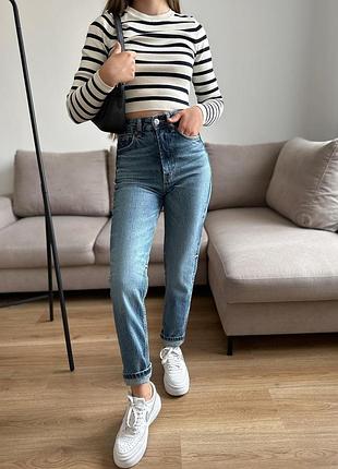 Джинси сині мом mom comfort zara 6688/231