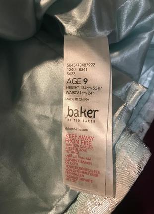 Нарядная пышная бирюзовая юбочка baker 9 лет4 фото