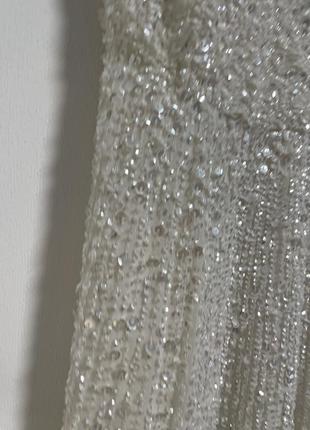 Свадебное платье макси на бретельках с пайетками asos design