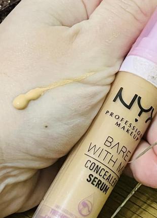 Оригінал nyx professional makeup bare with me консилер сироватка 05 golden