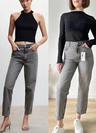 Джинси mango mom comfort ancle high waist