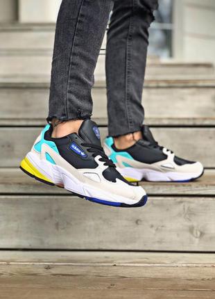 Кроссовки женские adidas falcon, черные (адидас фалькон, адидасы, кросівки)4 фото