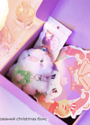 Подарунковий милий бокс з 7 речей для дівчини чи доці новорічний зимовий подарунок для...