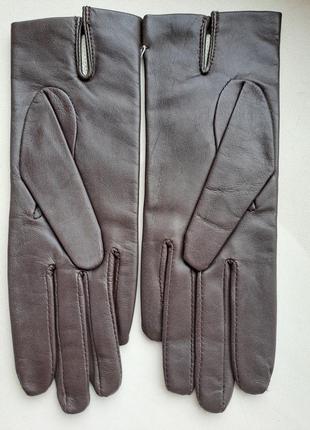 Чудові коричневі натуральні шкіряні рукавички tannimpex/розмір 74 фото