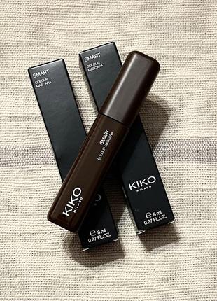 Коричневая туш для ресниц от kiko milano 🇮🇹