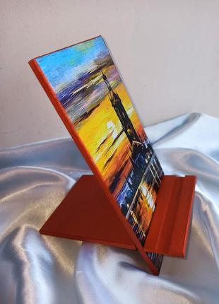 Підставка 'яскравий захід сонця' для електронної книги, смартфона, планшета4 фото