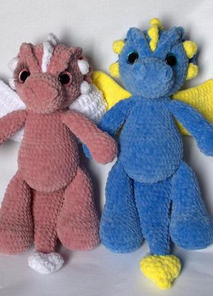 Мягкая большая игрушка дракон, удобная работа