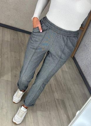 Кашеміриві штани брюки ялинка. кашемир ёлочка штаны брюки р-ры 42-543 фото