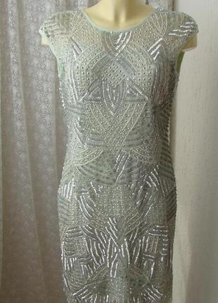 Платье вечернее lace &amp; beads р. 46-481 фото
