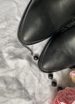 Качественные кожаные ботинки казаки от дорогого бренда shoe design copenhagen4 фото