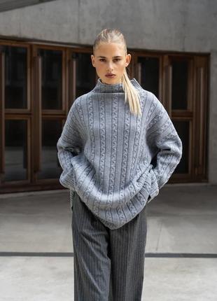 Vival studio 💥светр сукня chunky knit в косички1 фото