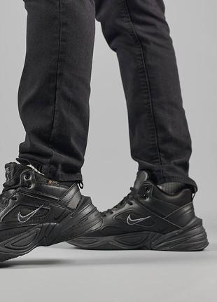 Nike m2k tekno mid all black fur ❄️ 8
